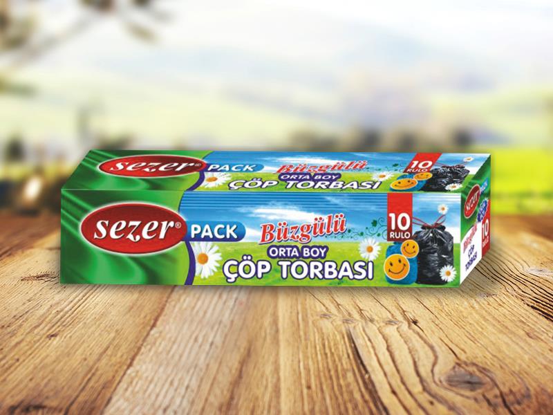 Sezerpack Büzgülü Çöp Poşeti